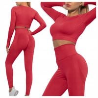 KOMPLET sportowy dwuczęściowy LEGGINSY top ZESTAW na siłownię FITNESS M