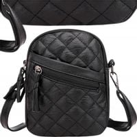 Torebka Skórzana Damska Na Ramię Listonoszka Crossbody Boho Na Telefon