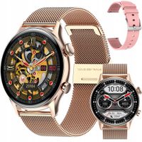 SMARTWATCH ZEGAREK WODOODPORNY PL MENU POWIADOMIENIA SPORT ACTIVE ZŁOTY