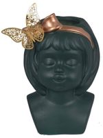 Wazon ceramiczny dziewczynka zielona