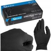 Rękawice nitrylowe SOLID GRIP czarne r. XXL 50 szt. GEKO G75200-XXL