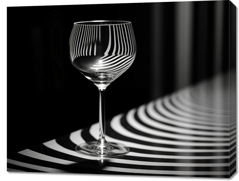 Obraz 90x70cm Refleksje nad Szkłem zdjęcie 1