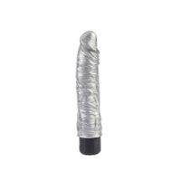 wibrator realistyczny chubby beau silver srebrny 22 cm darkmuscle