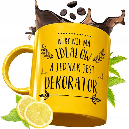 Złoty Kubek Premium Dla Dekoratora Prezent Z Nadrukiem Ze Zdjęciem na Arena.pl