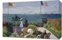 Obraz 60x40cm Garden at Sainte-Adresse, Monet Vintage