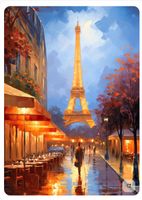 Puzzle 1000 el Paryż nocą Wieża Eiffla