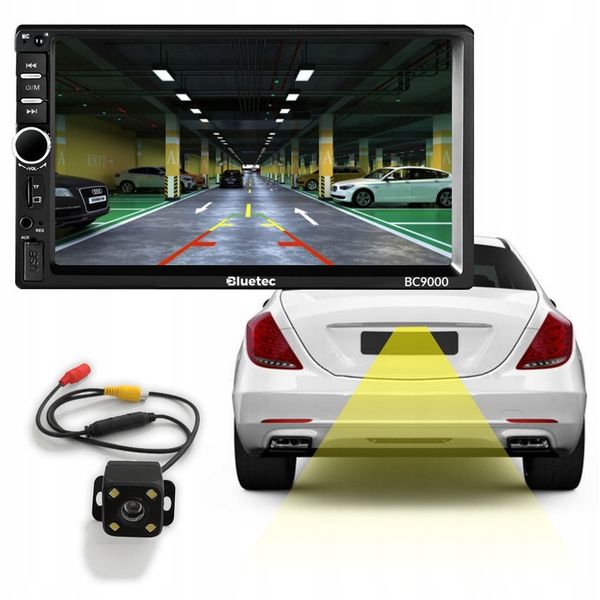 RADIO SAMOCHODOWE BLUETOOTH 2 DIN 7" RDS USB MICRO SD 4x50W KAMERA zdjęcie 14