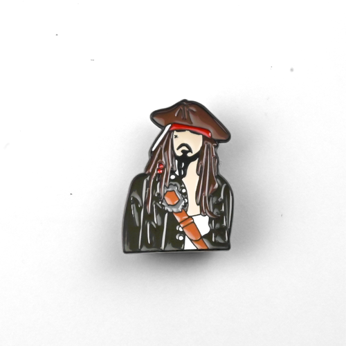 Jack Sparrow | 3 cm | Metal | Przypinka | Pirates of the Caribbean na Arena.pl