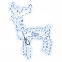 Duży renifer LED świecący świąteczny zimny XXL 80cm ruchoma głowa + FLASH