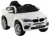 Auto na Akumulator BMW X6 Białe Skóra, EVA