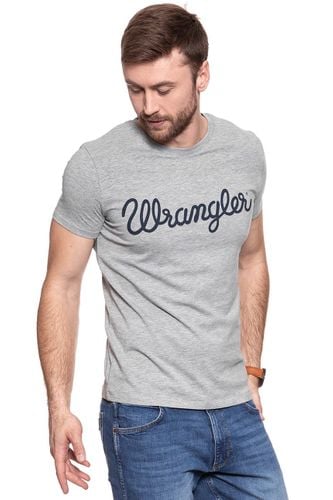 WRANGLER CREW TEE MID GREY MEL W7C51FK37 M na Arena.pl