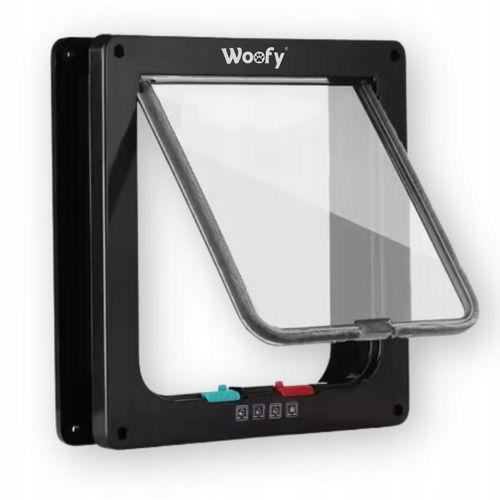 DRZWICZKI WAHADŁOWE DLA KOTA PSA DRZWI DWUSTRONNE Z KLAPĄ 4 SPOSOBY XL na Arena.pl