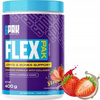 FLEX PAK 400G MOCNE Zdrowe STAWY KOMPLEKS 10 SKŁADNIKÓW Kolagen Wit C MSM