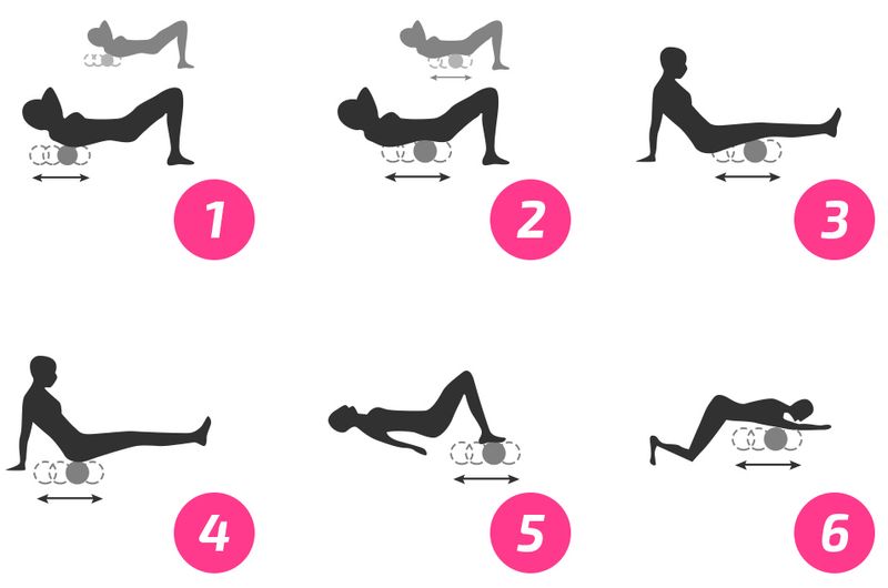 Roler wałek do masażu pleców nóg z wypustkami zdjęcie 6