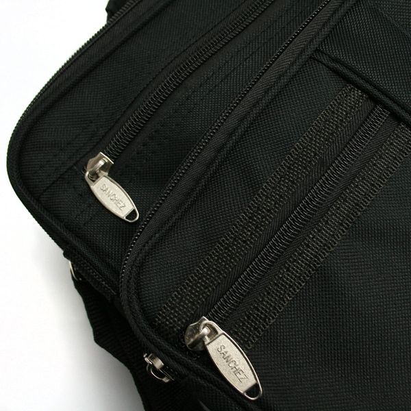 torba męska z nylonu sanchez - czarna zdjęcie 7