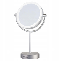 Podświetlane lustro lusterko do makijażu LED kosmetyczne Sencor metal 22x36