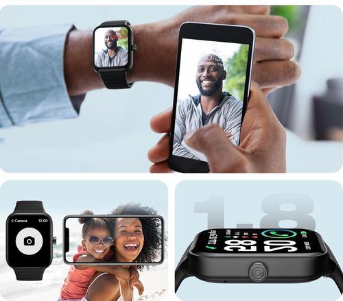 Smartwatch IDW15, Bluetooth, IP68, dla Android/iOS, czarny na Arena.pl