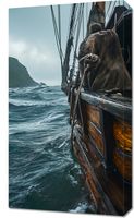 Obraz 40x70cm Statek na Falach
