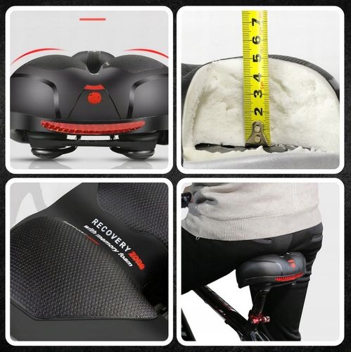 WYGODNE SIODEŁKO ROWEROWE SIODŁO SPORTOWE MIĘKKIE SZEROKIE EXTRA WENTYLACJA na Arena.pl