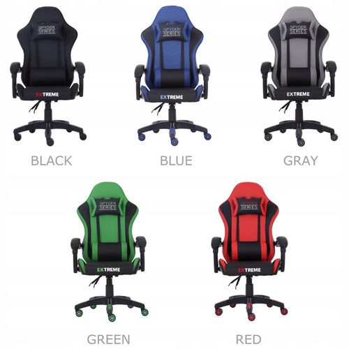 FOTEL GAMINGOWY Extreme SPYDER dla Graczy, regulowane oparcie na Arena.pl