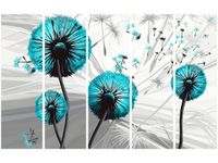 70CM 150CM OBRAZ 5 ELEM DMUCHAWCE TURKUSACH ŚCIENNY