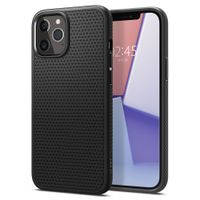 SPIGEN ETUI LIQUID AIR CZARNE DO IPHONE 12/12 PRO – ELEGANCJA I OCHRONA