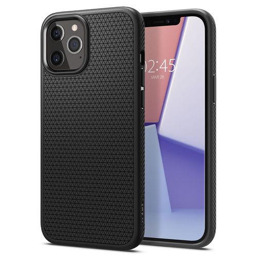 SPIGEN ETUI LIQUID AIR CZARNE DO IPHONE 12/12 PRO – ELEGANCJA I OCHRONA na Arena.pl