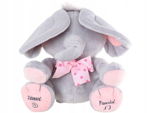 INTERAKTYWNY RÓŻOWY SŁONIK A KUKU RUSZA USZAMI ŚPIEWA I MÓWI PO POLSKU na Arena.pl