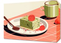 Obraz 40x30cm Deser Matcha