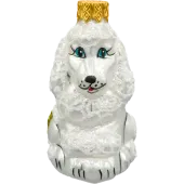 Bombka choinkowa szklana: Pies pudel