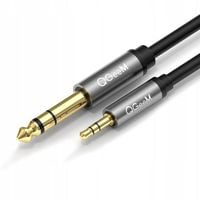 KABEL Aux Audio Mały Jack Duży Jack 6.35mm to 3.5mm męski 2 Metry