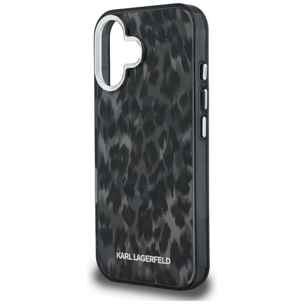 etui karl lagerfeld iml leopard pattern  magsafe do iphone 16 czarny zdjęcie 6