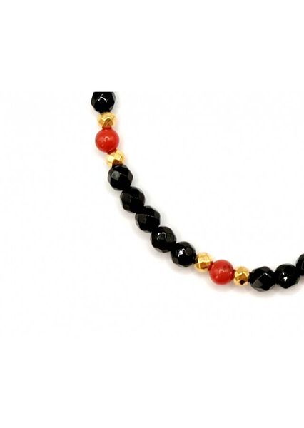 Bransoletka BLACK&RED 925 zdjęcie 2