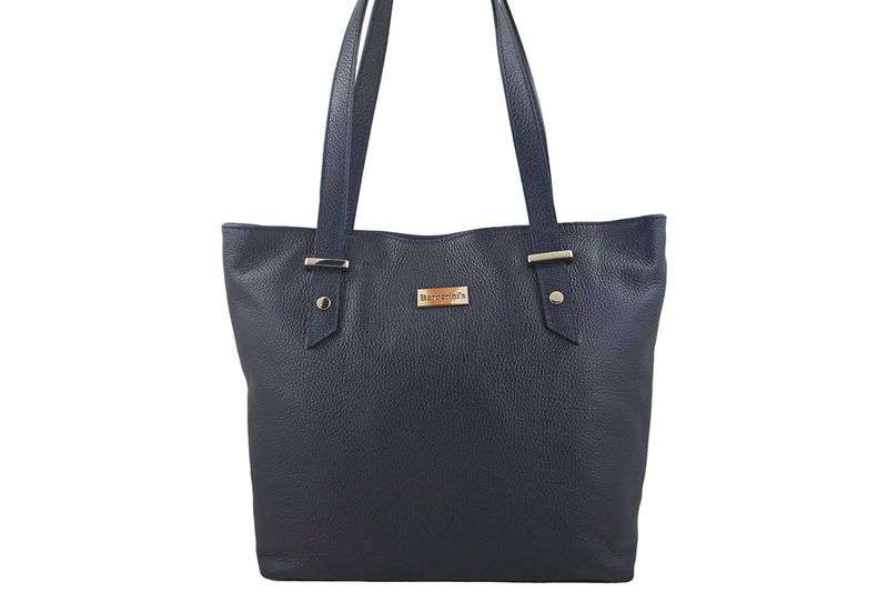 Shopper bag - duża torebka miejska - Granatowa zdjęcie 1