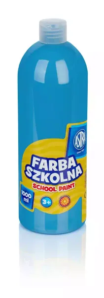 Farba szkolna 1000 ml, niebieska zdjęcie 1