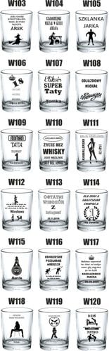 Szklanka WHISKY prezent na święta mikołajki grawer na Arena.pl