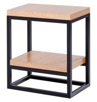 Stolik 2 półki mały - drewniana okleina