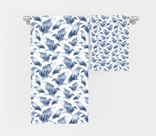 RĘCZNIK Kruki z twoim dowolnym tekstem 140x75cm 034G na Arena.pl