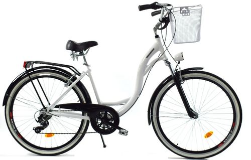 Damski rower miejski damka DALLAS 28 + kosz GRATIS na Arena.pl