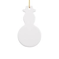 Zawieszka ceramiczna do sublimacji - bałwan