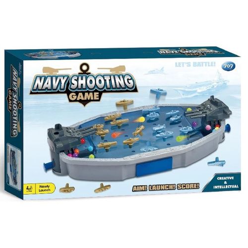 WOOPIE Gra Zręcznościowa "Bitwa Morska" Statki 3D Wyrzutnia Kulek na Arena.pl