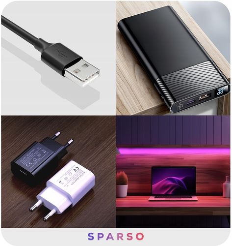 TAŚMA LED RGB 4M USB LEDY DO TV Podświetlenie Telewizora NA PILOTA na Arena.pl