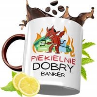 Kubek Bordowy Dla Bankiera Na Urodziny Prezent Z Nadrukiem Ze Zdjęciem