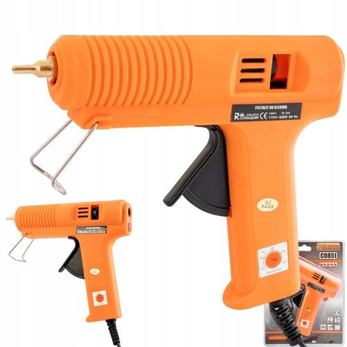 PISTOLET DO KLEJU NA GORĄCO 150W Z REGULACJĄ TEMPERATUR 5 STOPNIOWY SOLIDNY na Arena.pl