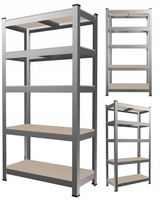 REGAŁ MAGAZYNOWY METALOWY 150x70x30 750kg GARAŻOWY DO PIWNICY SPIŻARNI