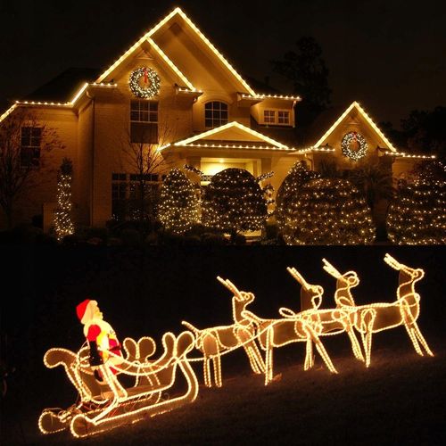 PIĘKNY JASNY WĄŻ ŚWIETLNY Z BROKATEM LED LAMPKI OZDOBNE CHOINKOWE 10M ZEW. na Arena.pl