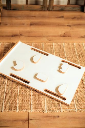 Drewniany Bujak Montessori dziecka +Poduszka Szara +Ścianka +Zjeżdżalnia CE na Arena.pl