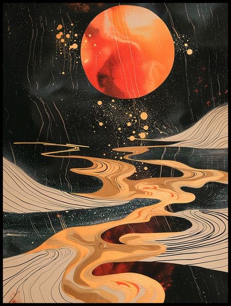 Plakat 75x100cm Planetarny Taniec zdjęcie 2