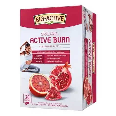 BIG ACTIVE SUPLEMENT DIETY BURN 20TB SPALANIE 40G zdjęcie 1