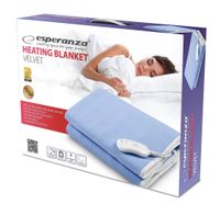 Esperanza Koc elektryczny Velvet – 150x80 cm, podgrzewany z pilotem